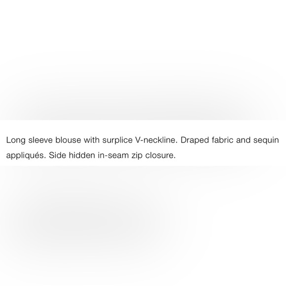 NWT Zara Draped Black Sequin Blouse - Picture 10 of 13